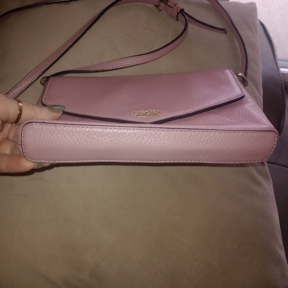 Kate Spade  New York Sadie Envelope crossbody Bag Pink Saffiano Leather - Picture 3 of 9